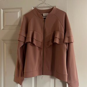 Like new Blush pink light weight bomber jacket-Large